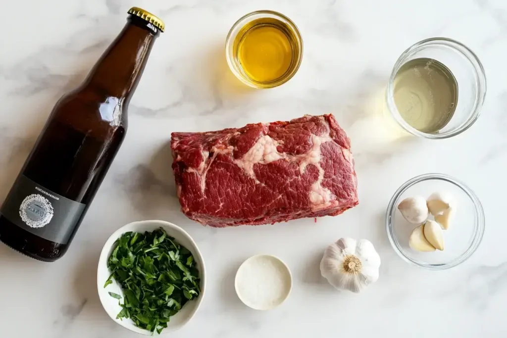 Ingredients for Instant Pot corned beef