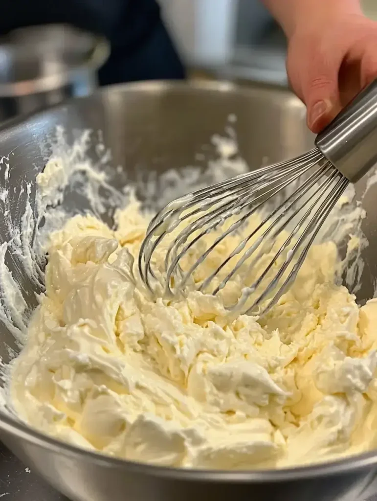 Mixing wet ingredients for blueberry cake donuts