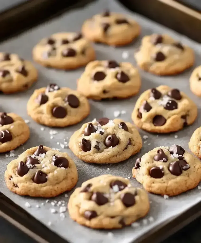 Baked banana peanut butter cookies cooling on a rack.